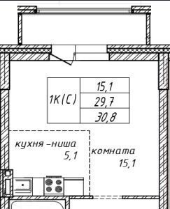 квартира г Барнаул р-н Железнодорожный ул Юрина 118д фото 1