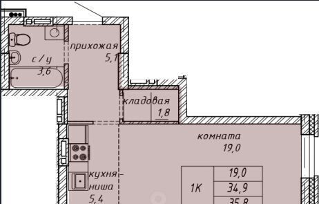 квартира г Барнаул р-н Железнодорожный ул Юрина 118д фото 1