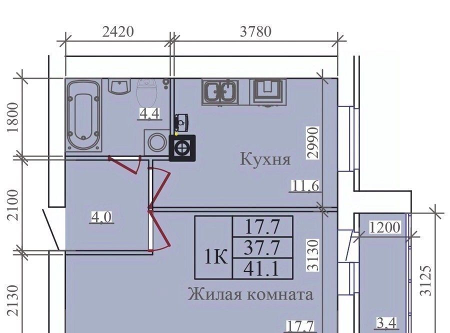 квартира г Иваново р-н Ленинский ул Павла Большевикова 50к/6 фото 1