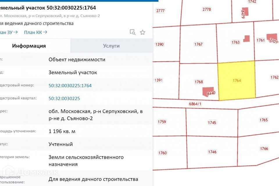 земля городской округ Серпухов деревня Съяново-2 фото 1