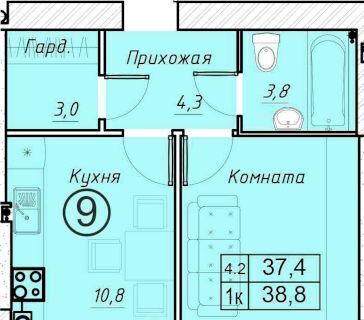 квартира г Батайск ул Олимпийское Кольцо 36к/18 фото 1