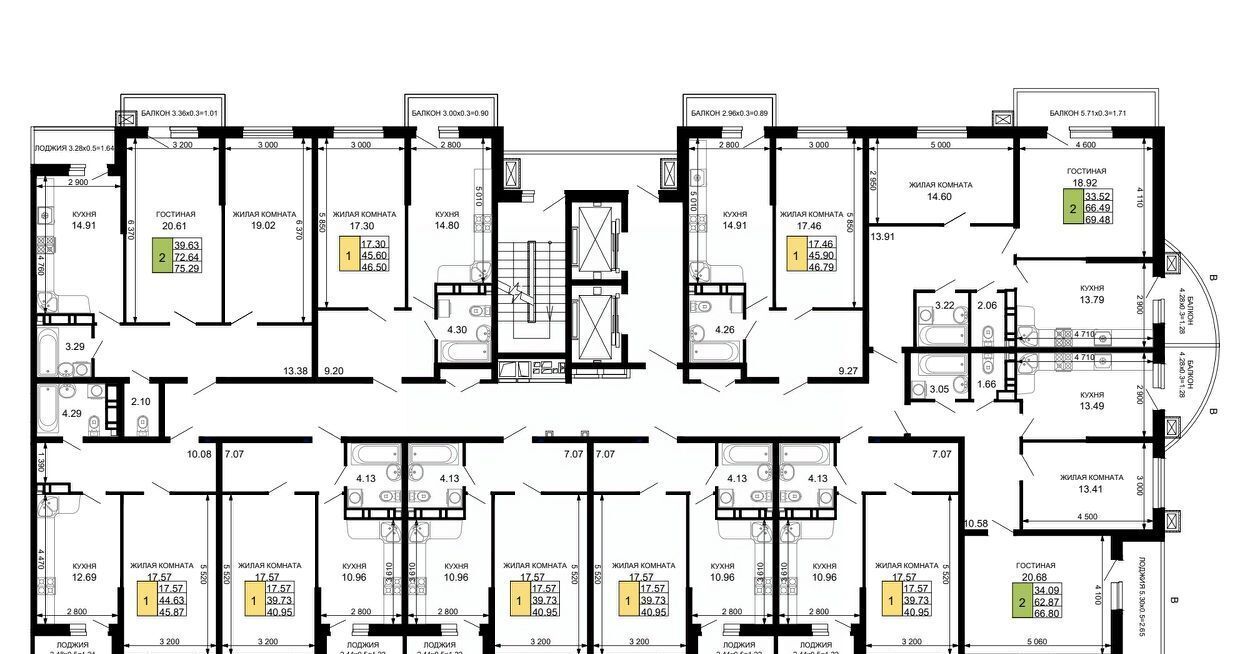 квартира г Краснодар р-н Прикубанский ул Московская 112 ЖК «Дом на Московской» фото 2