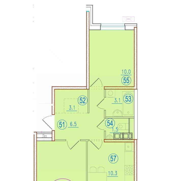 квартира г Краснодар р-н Прикубанский ул им. генерала Корнилова 12 фото 1