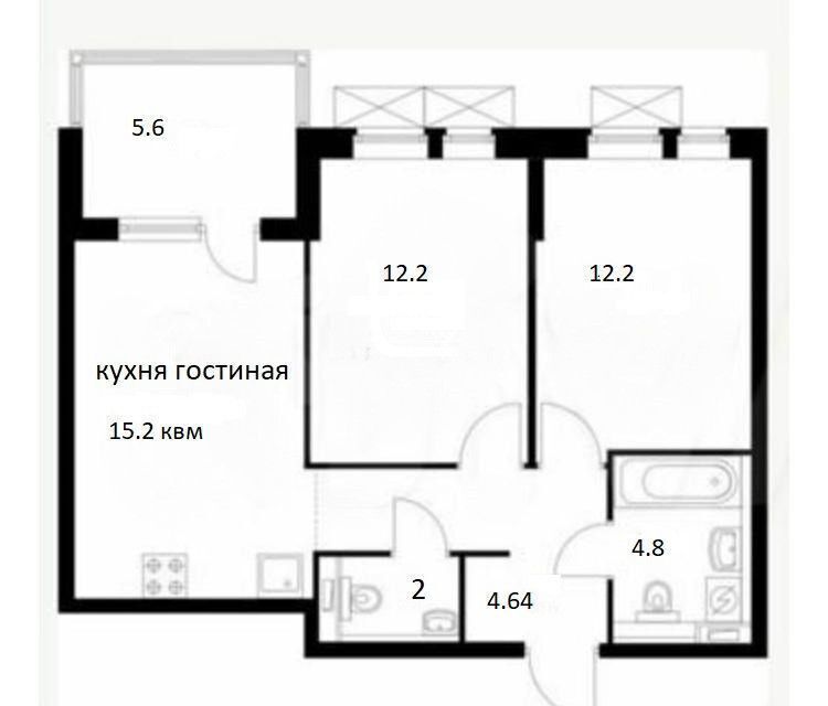 квартира г Новороссийск р-н Южный ул Григорьева 12к/1 фото 1