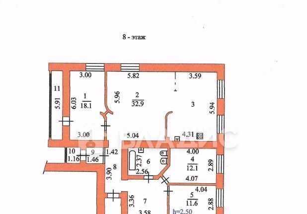 квартира г Пенза р-н Ленинский ул Коммунистическая 26 фото 16