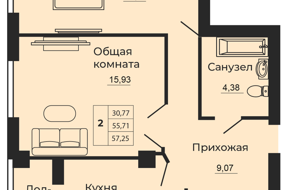 квартира г Батайск городской округ Батайск, Мечта, жилой квартал фото 1