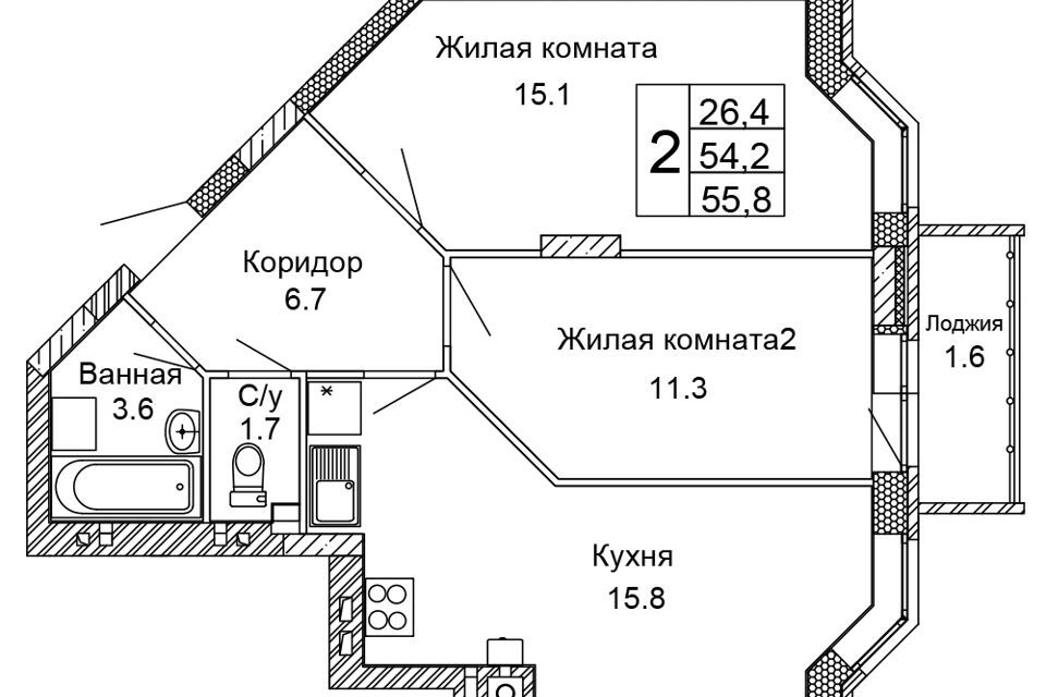 квартира г Волгоград ул 70-летия Победы 15 городской округ Волгоград фото 1