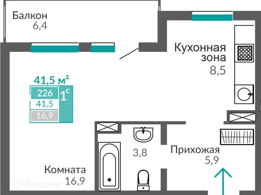 квартира г Евпатория ул Симферопольская 2ц городской округ Евпатория фото 1