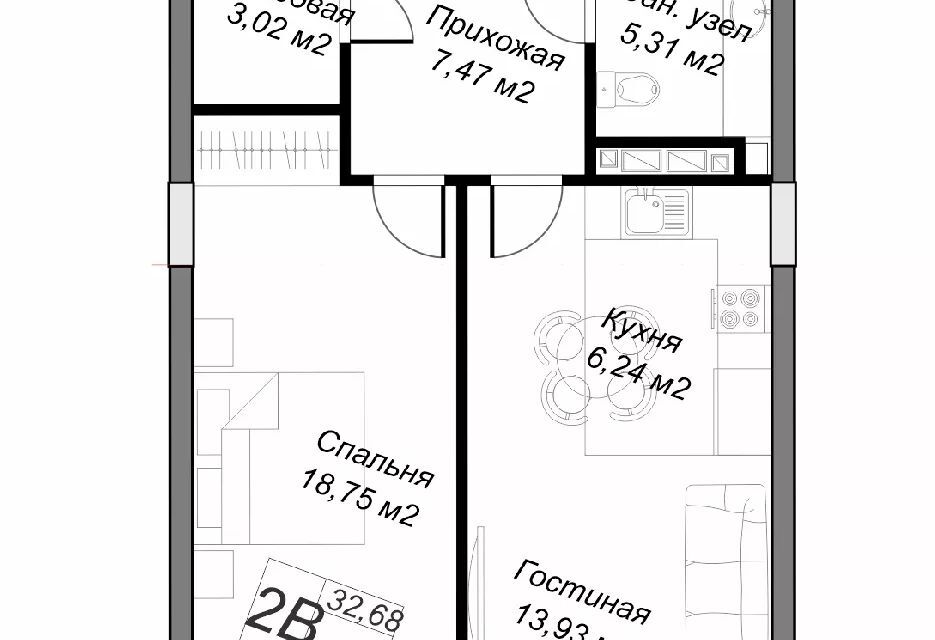 квартира г Казань ул Хади Атласи 30 Республика Татарстан Татарстан, городской округ Казань фото 1