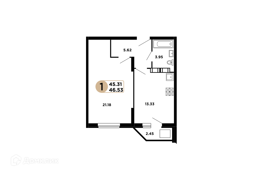 квартира г Самара Самара городской округ, Московское шоссе 18 километр, 33 фото 1