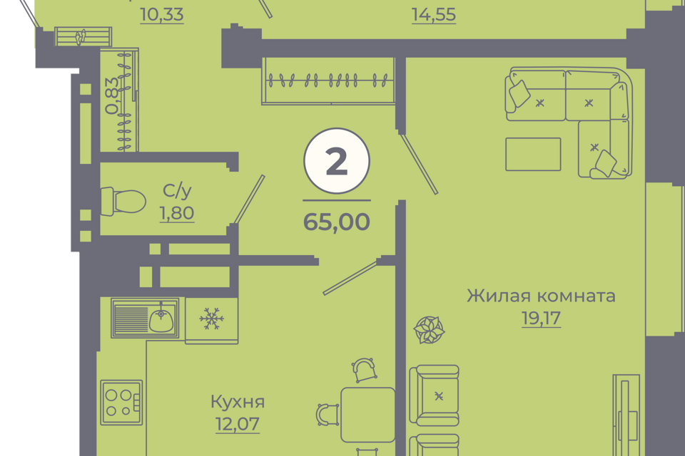 квартира г Ростов-на-Дону ул Еременко 109 городской округ Ростов-на-Дону фото 1