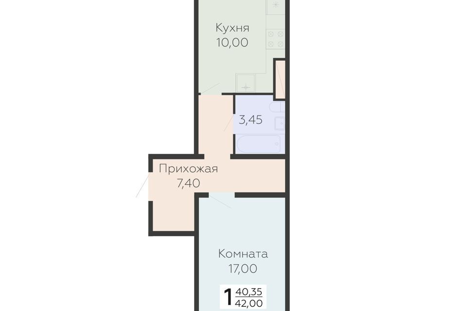 квартира р-н Всеволожский г Всеволожск ул Крымская 1 к 5 стр фото 1