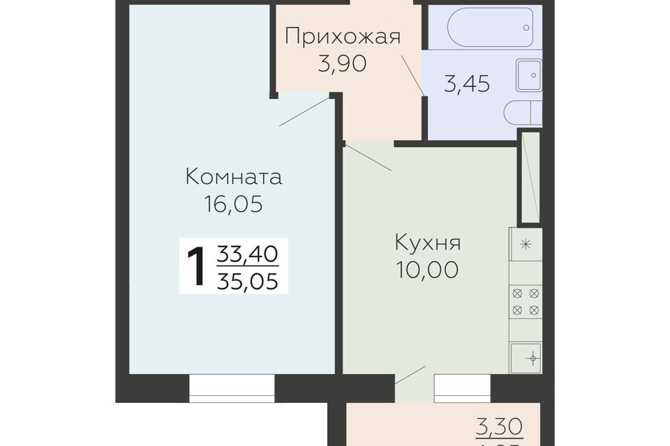 квартира р-н Всеволожский г Всеволожск ул Крымская 1 к 5 стр фото 1