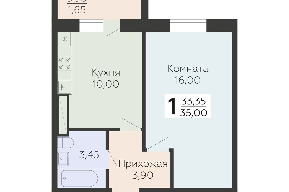 квартира р-н Всеволожский г Всеволожск ул Крымская 1 к 5 стр фото 1