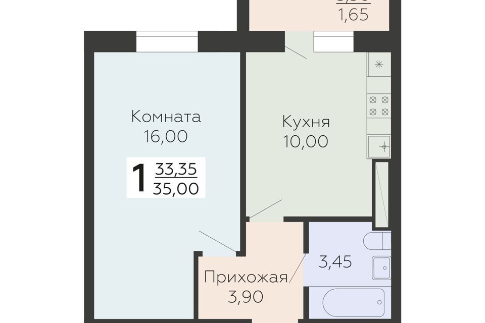 квартира р-н Всеволожский г Всеволожск ул Крымская 1 к 5 стр фото 1