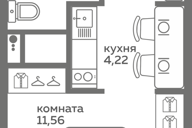 квартира дом 9/1 городской округ Тюмень, Заполярная, 10 фото