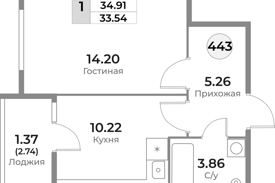 квартира г Калининград ул Пригородная 18 городской округ Калининград фото 1