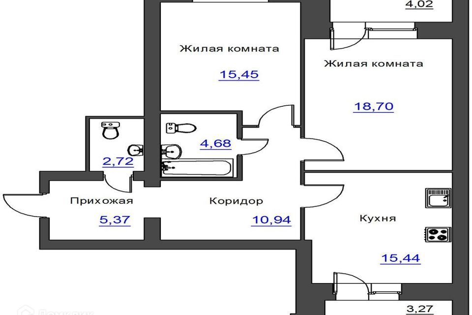 квартира г Орел городской округ Орёл, Заводской фото 1