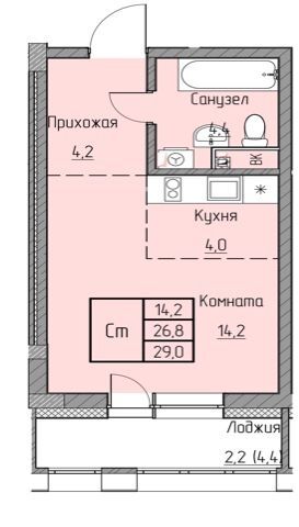 квартира г Новый Уренгой городской округ Новый Уренгой, Ягельный фото 1