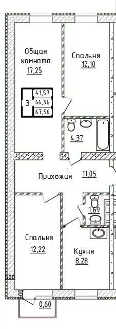 квартира г Кызыл городской округ Кызыл, Жилой комплекс Столичный фото 1