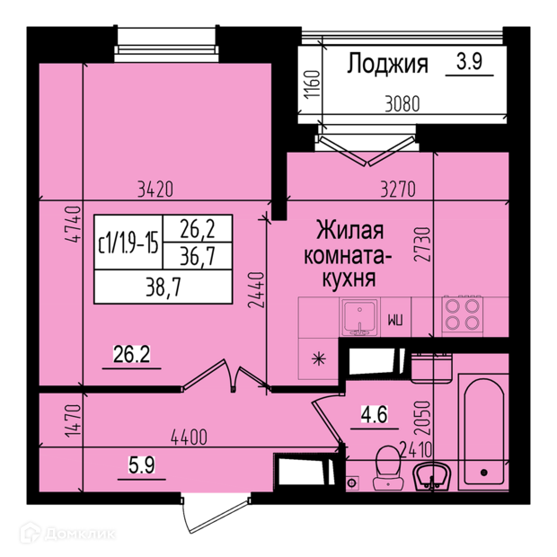 квартира г Санкт-Петербург п Парголово ЖК «Прагма City» фото 1