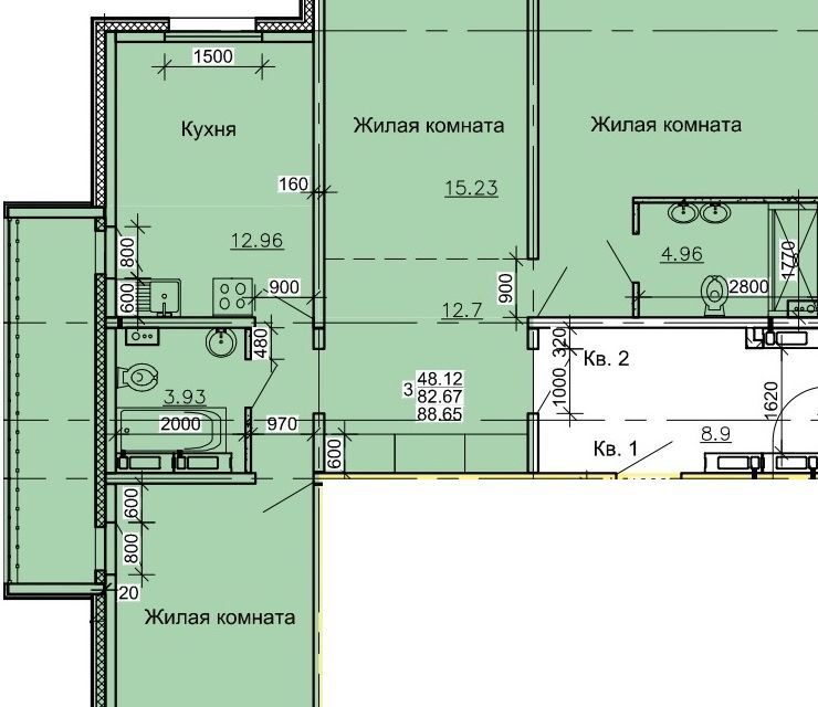 квартира г Барнаул ул Союза Республик 11 городской округ Барнаул фото 1