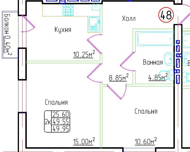 квартира р-н Гурьевский п Малое Исаково Строящееся здание фото 1