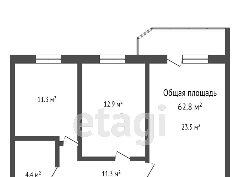 квартира г Улан-Удэ р-н Октябрьский ул Геологическая 23 фото 17