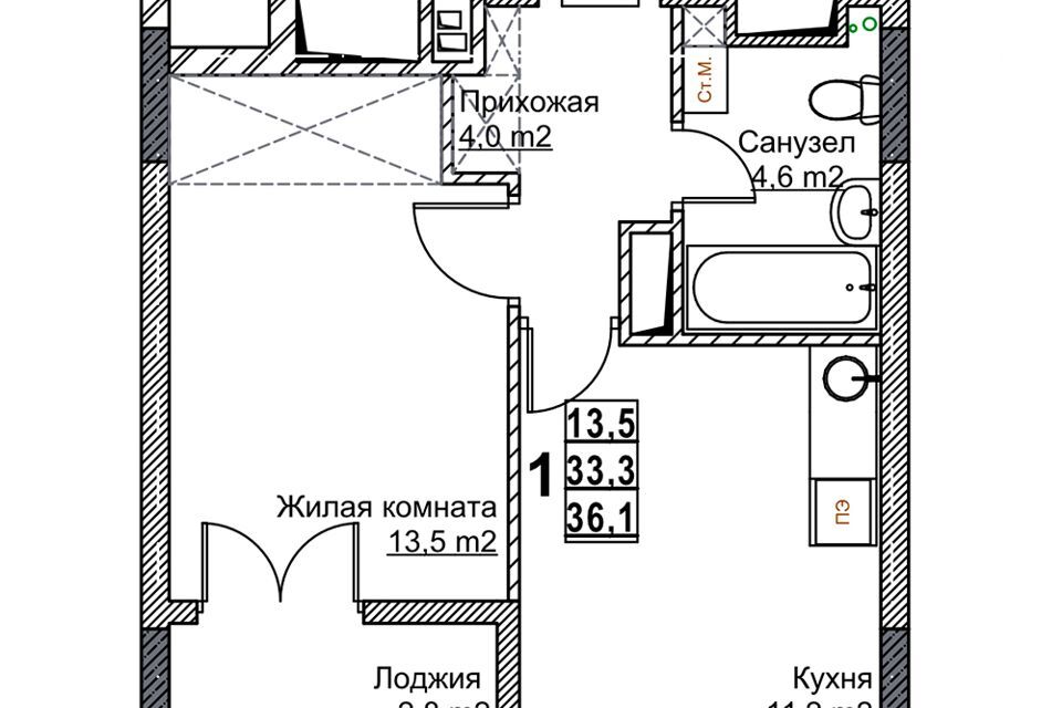 квартира г Нижний Новгород р-н Канавинский городской округ Нижний Новгород, Жилой комплекс Бетанкур фото 1