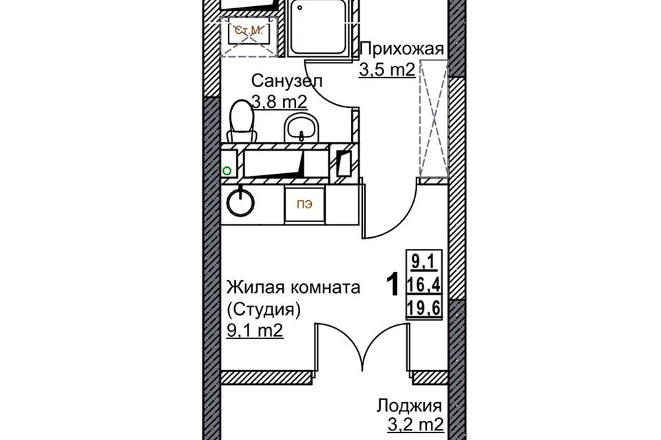 квартира г Нижний Новгород р-н Канавинский городской округ Нижний Новгород, Жилой комплекс Бетанкур фото 1