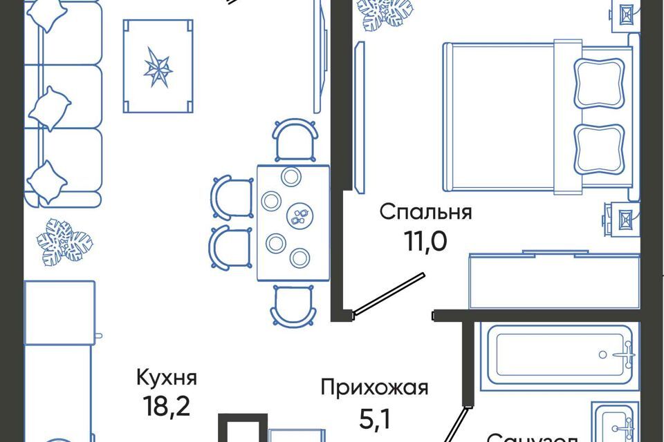 квартира г Новороссийск р-н Центральный ул Куникова 6 городской округ Новороссийск фото 1