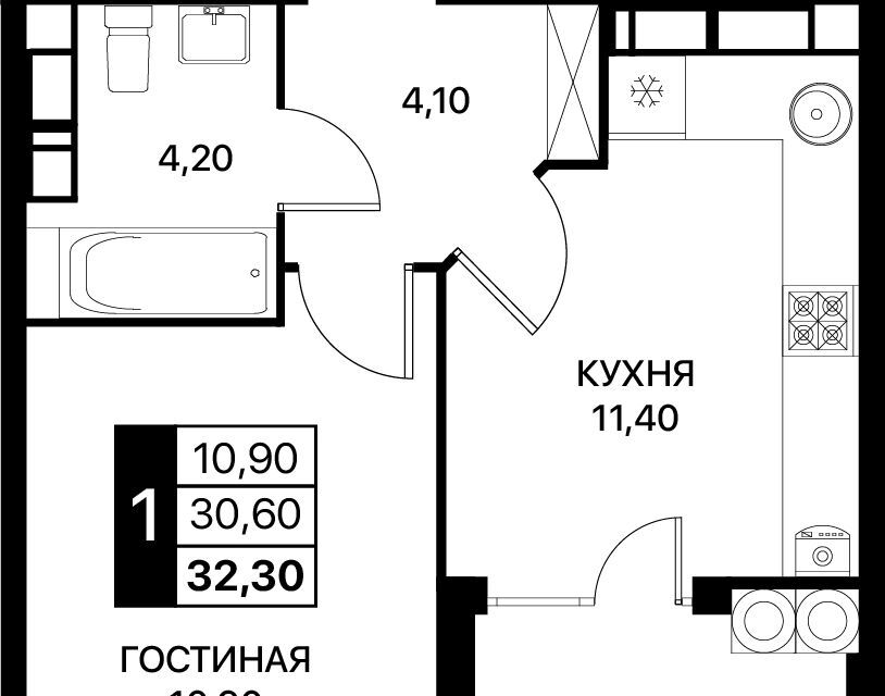 квартира г Ростов-на-Дону р-н Первомайский городской округ Ростов-на-Дону, Первомайский район фото 1