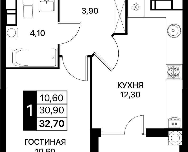 квартира г Ростов-на-Дону р-н Первомайский городской округ Ростов-на-Дону, Первомайский район фото 1