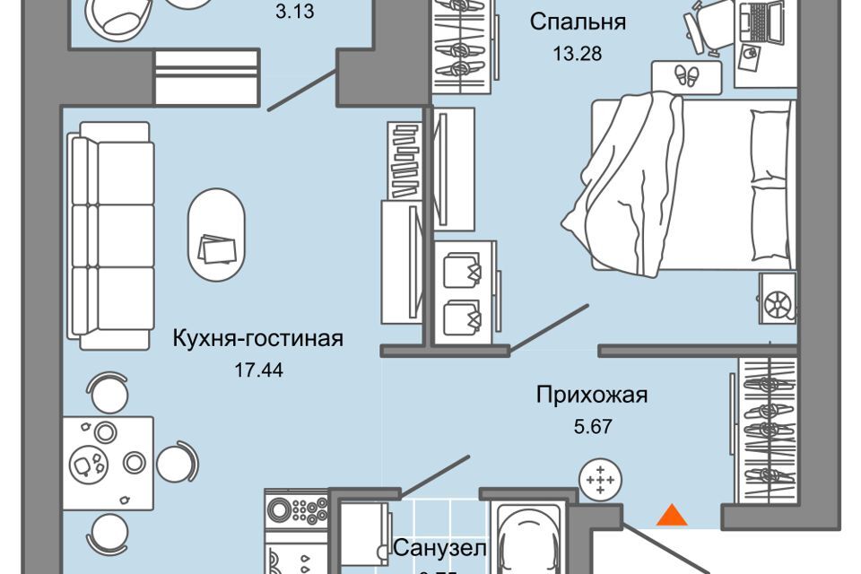 квартира г Киров р-н Ленинский пер 4 Пятилетки 82 муниципальное образование Киров фото 1