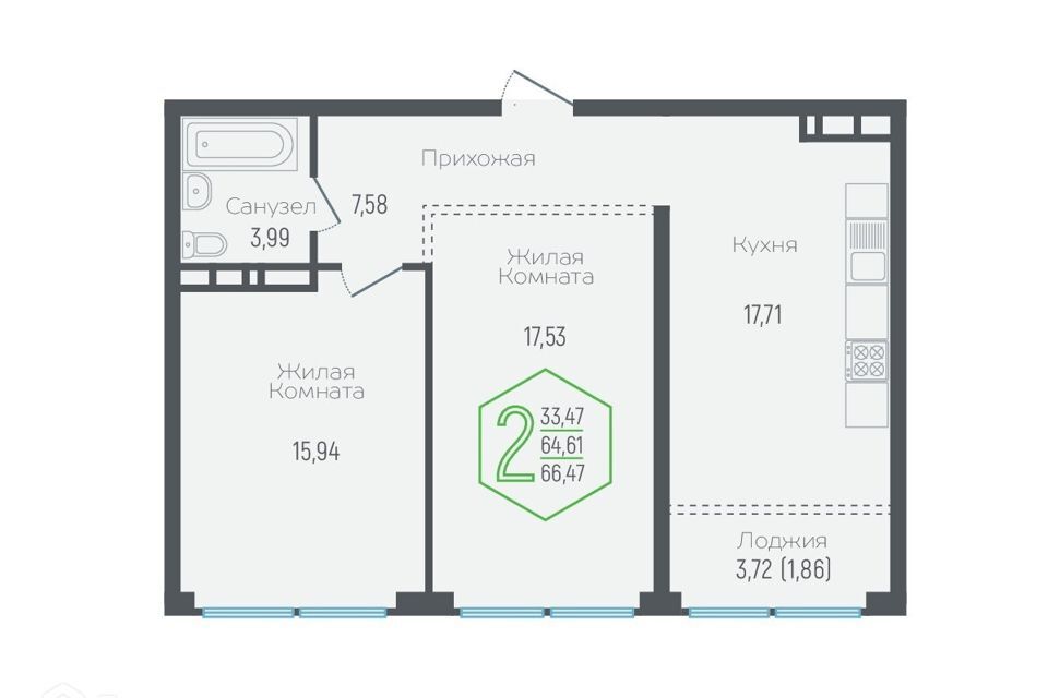 квартира г Краснодар р-н Центральный муниципальное образование Краснодар, Строящееся здание фото 1