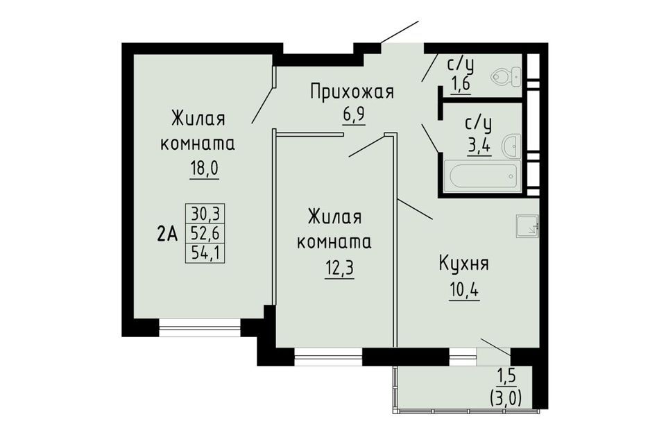 квартира г Новосибирск р-н Кировский Южно-Чемской, городской округ Новосибирск фото 1