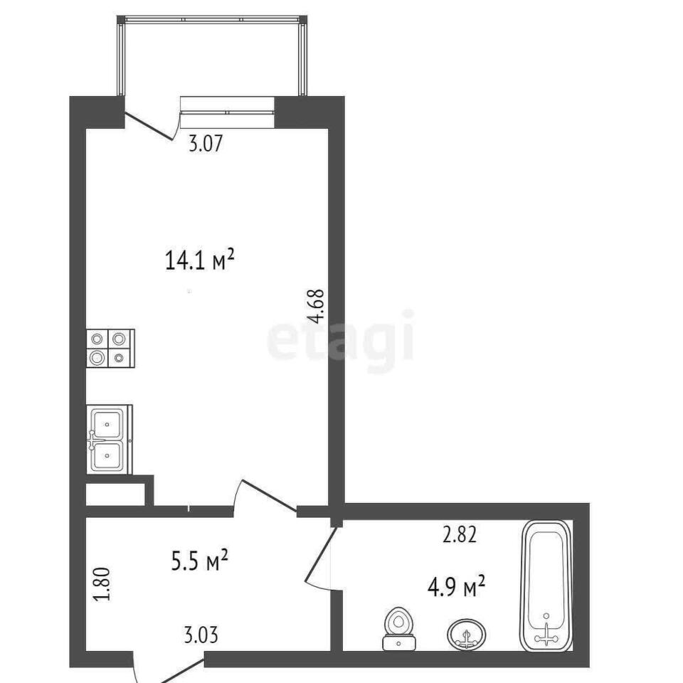 квартира г Якутск Якутск, 17/1 фото 17