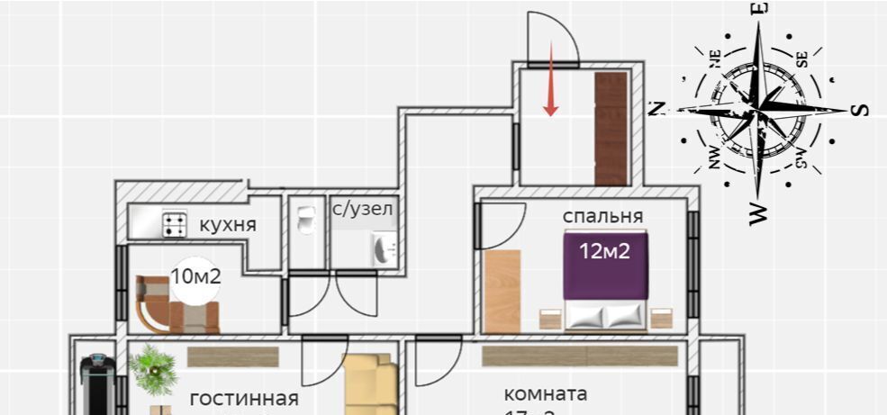 квартира г Нижний Новгород р-н Сормовский ул Культуры 4 фото 1