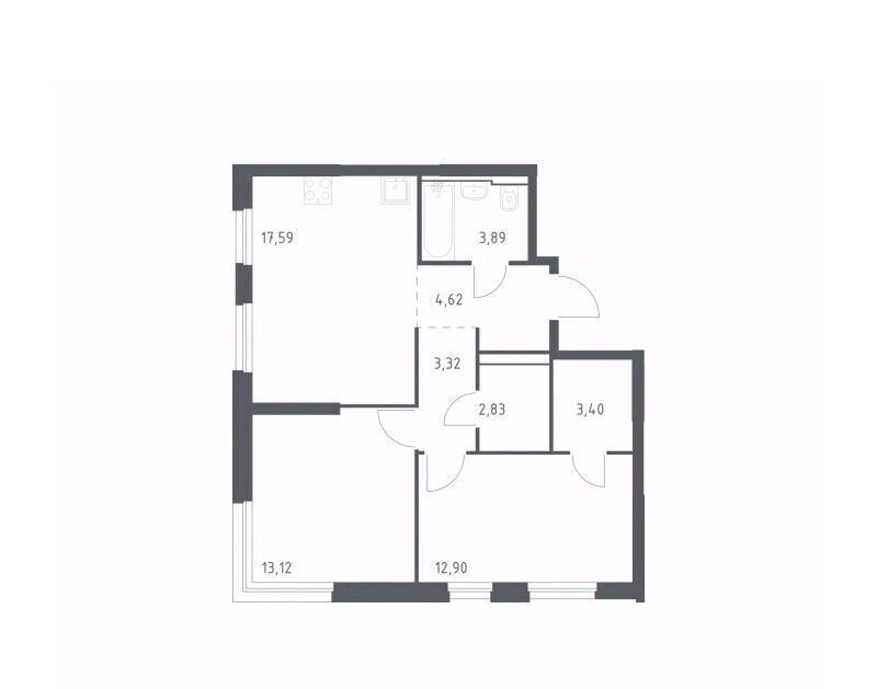 квартира г Москва метро Орехово ЖК «Квартал Герцена» к 2 фото 1