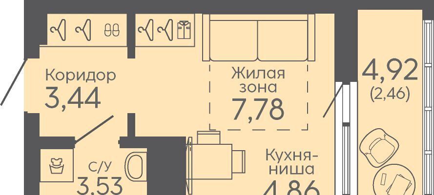 квартира г Екатеринбург микрорайон Новокольцовский Ботаническая Новокольцовский жилой комплекс фото 1