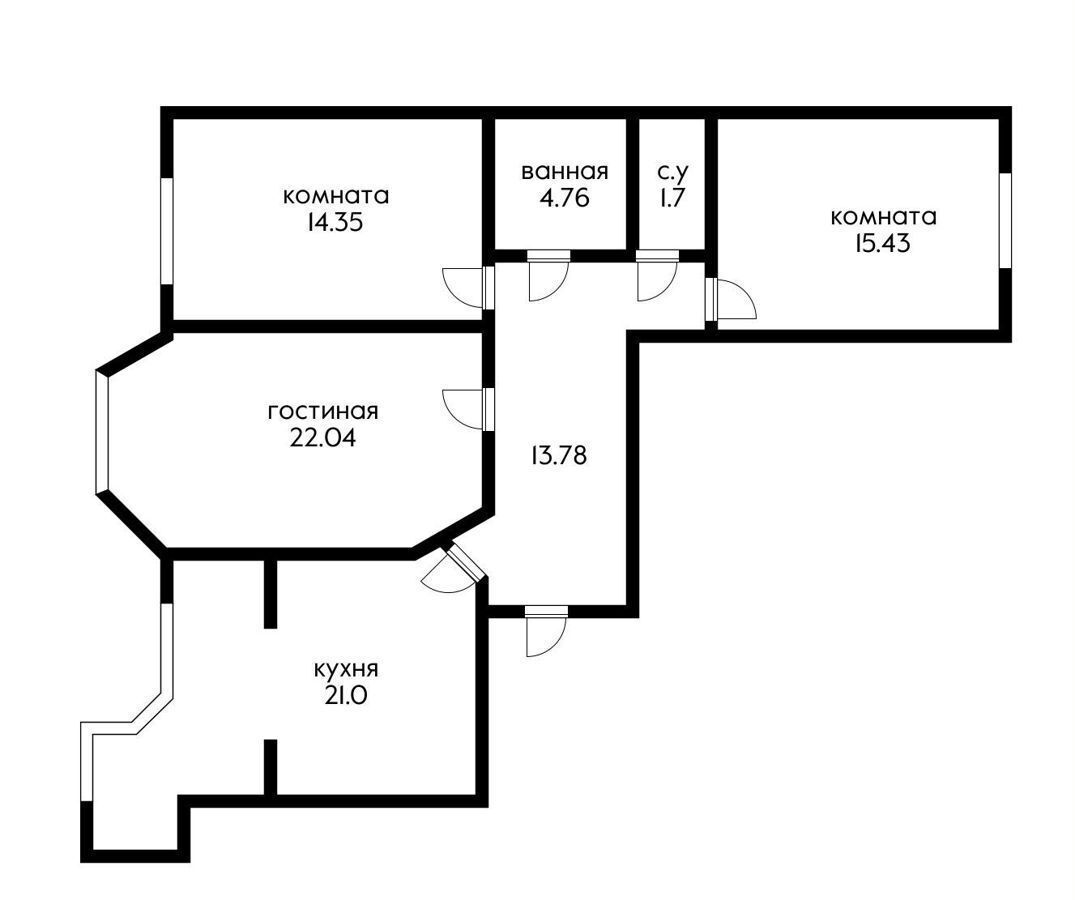 квартира г Краснодар р-н Центральный ул Кубанская 47 фото 14