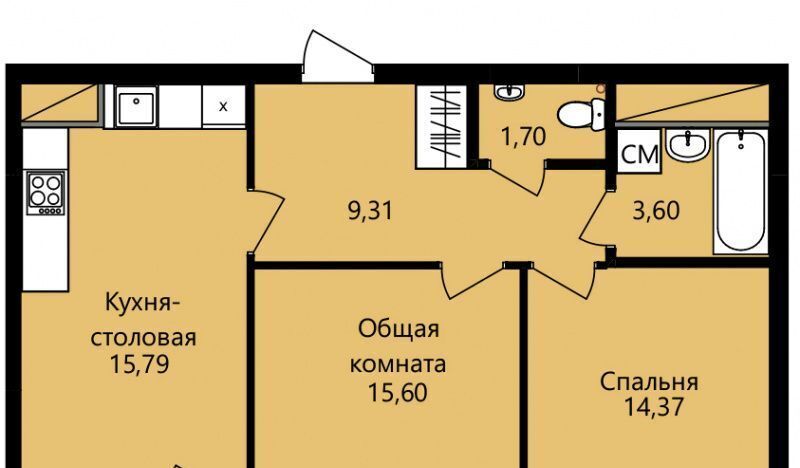 квартира г Саранск р-н Октябрьский ул Юрия Святкина 14 фото 1