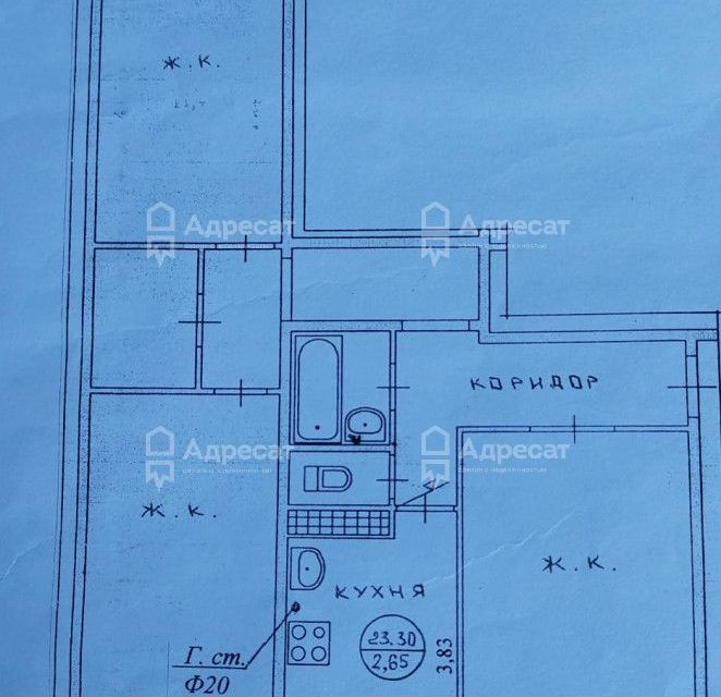 квартира г Волгоград р-н Краснооктябрьский ул 39-й Гвардейской 24 городской округ Волгоград фото 2