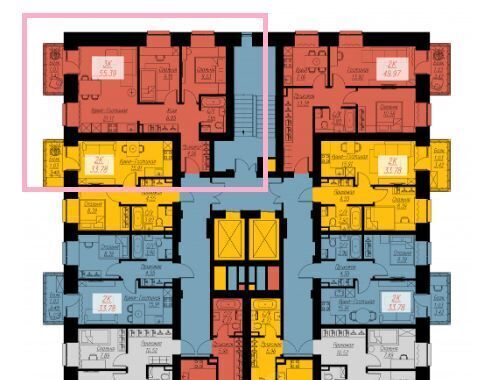 квартира г Красноярск р-н Кировский ул Семафорная 441а фото 2