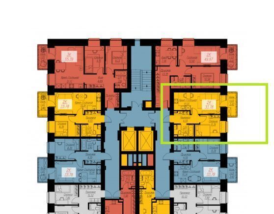 квартира г Красноярск р-н Кировский ул Семафорная 441а фото 2