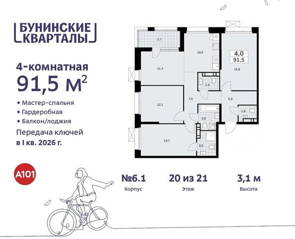 ЖК Бунинские Кварталы 6/1 метро Коммунарка метро Бунинская аллея ТиНАО фото