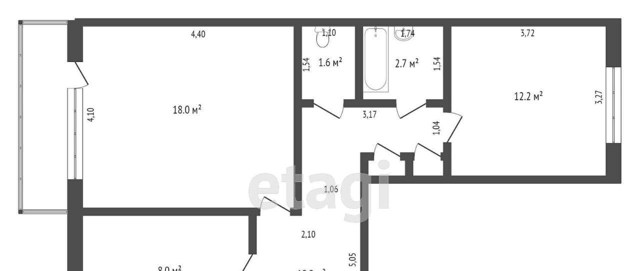 квартира г Нефтеюганск мкр 5-й 1 фото 15