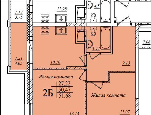 квартира г Казань р-н Советский ул Мансура Хасанова 13 ЖК Мечта Аметьево фото 1