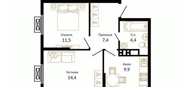 р-н Прикубанский ЖК «Краснодар» ул. Даниила Смоляна, 71к 3 фото