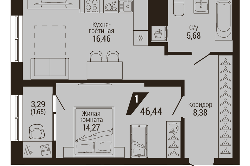 квартира г Екатеринбург р-н Верх-Исетский Екатеринбург городской округ, ВИЗ фото 1